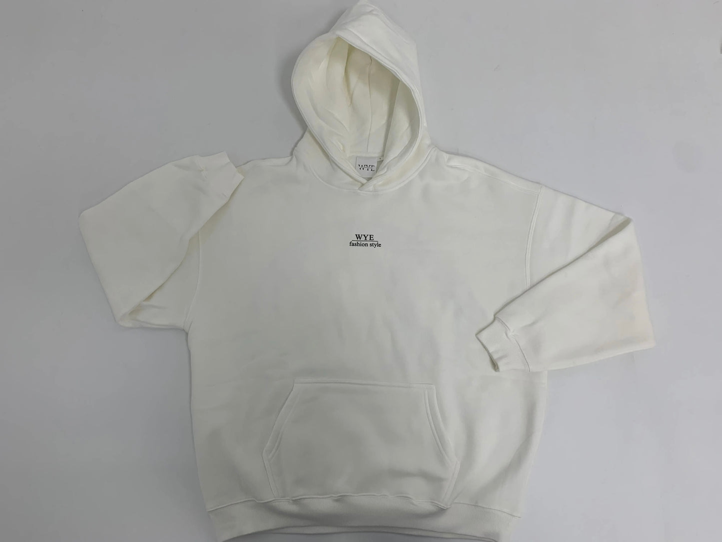 White hoodie without backlogo