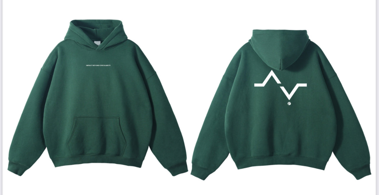 Hoodie ACES dark green