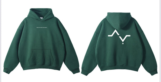 Hoodie ACES dark green