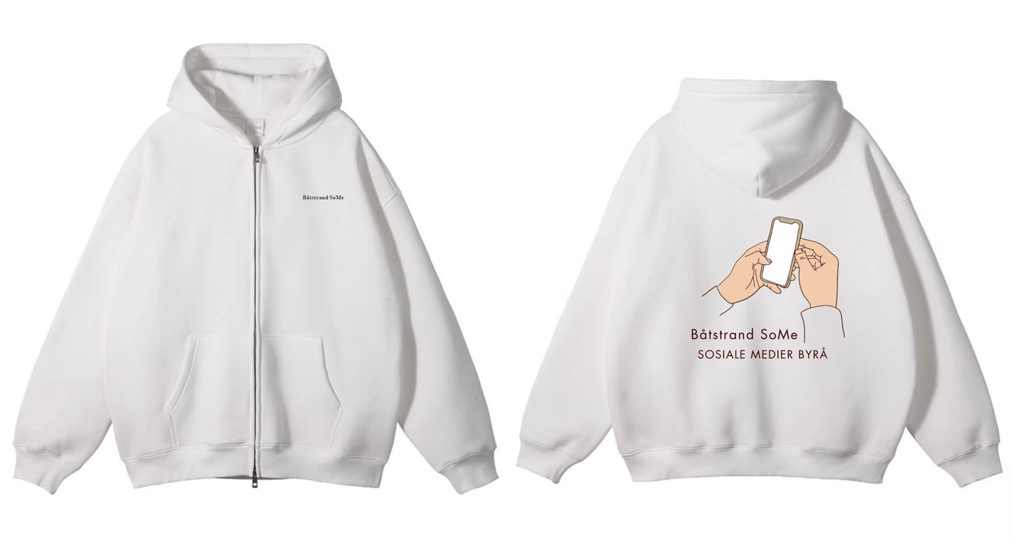 ZIP- hoodie - Båtstrand SoMe