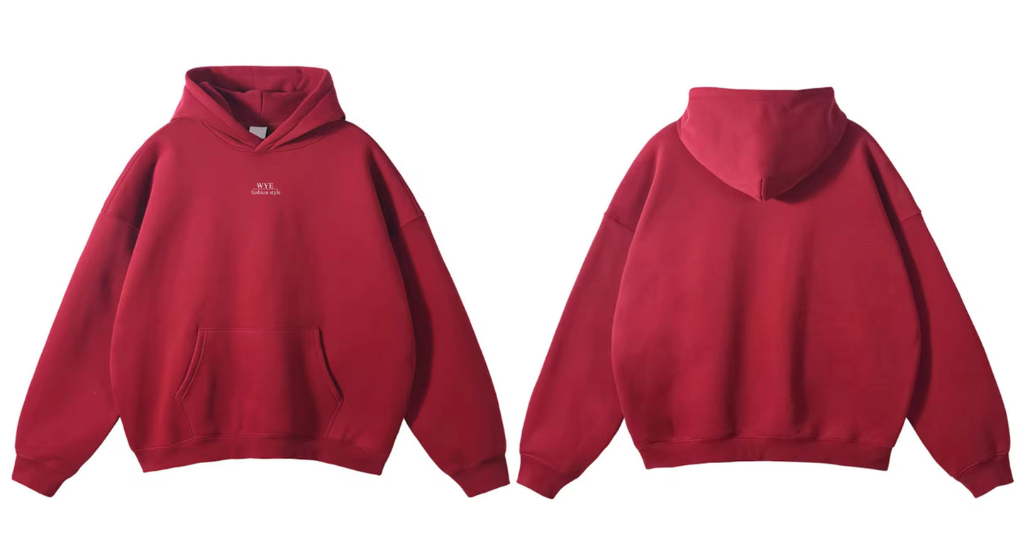 Darkred hoodie without backlogo