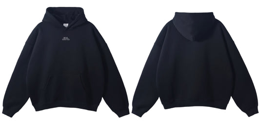 Black hoodie without backlogo