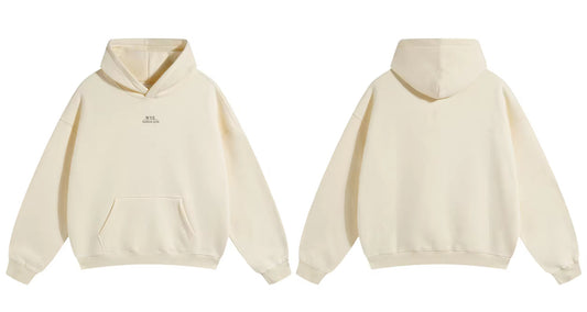 Beige hoodie without backlogo